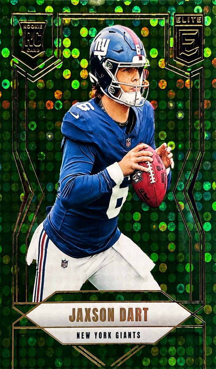 2025 Donruss Elite Football Green Disco Jaxson Dart #103 PSA 9