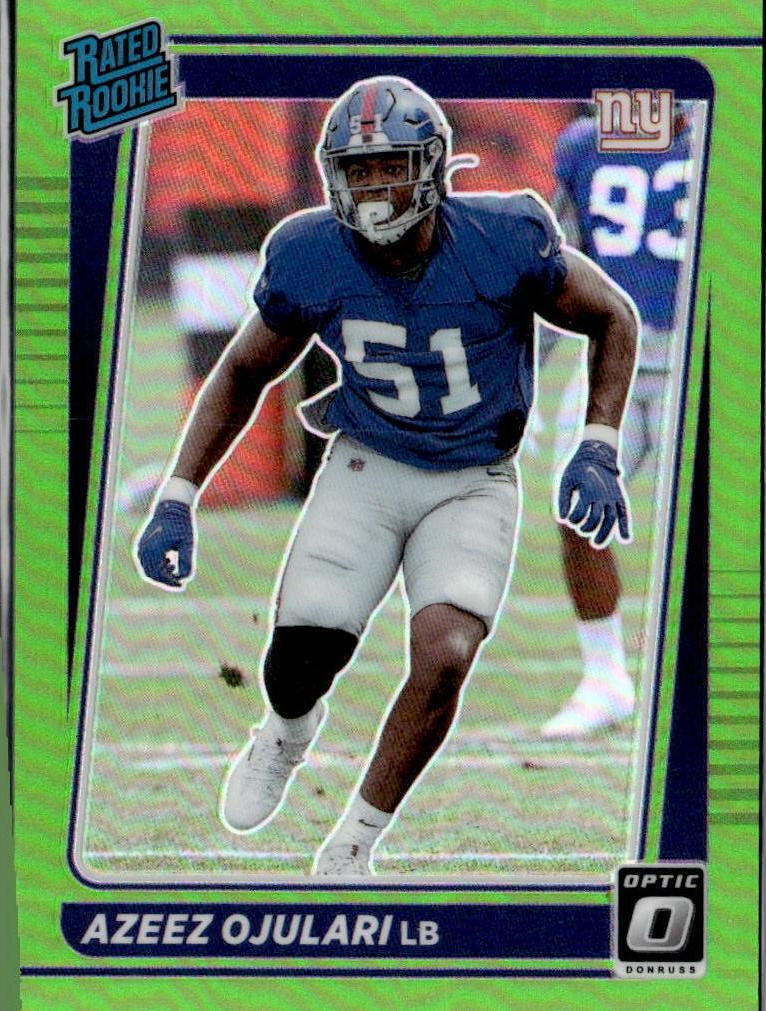 2021 Donruss Optic Football Lime Green Azeez Ojulari #273