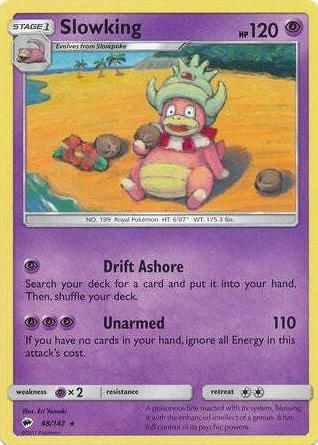 2017 Pokemon Sun & Moon Burning Shadows Slowking #48 PSA 9