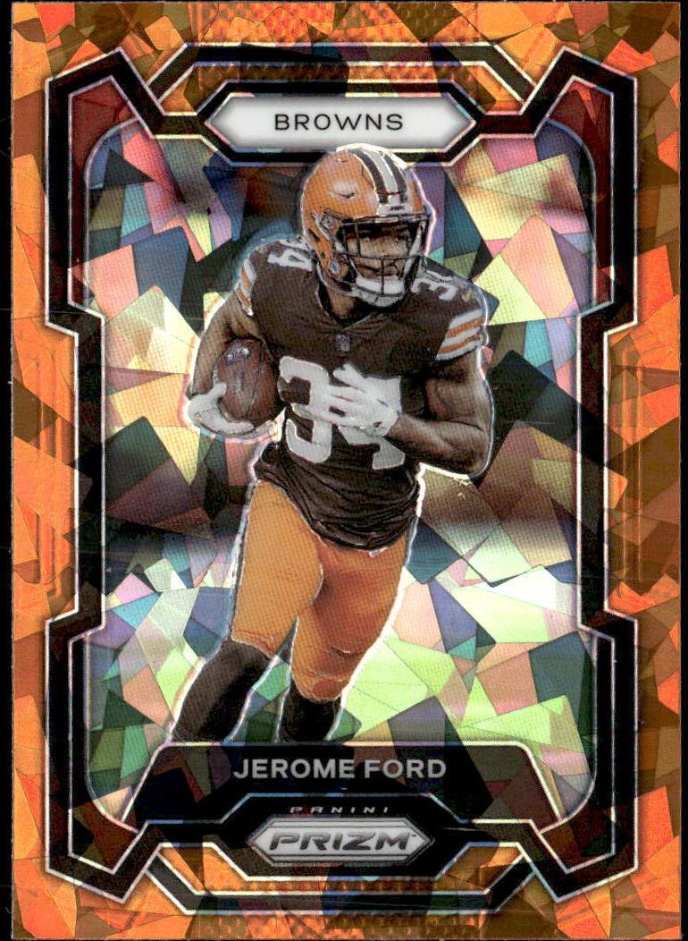 2023 Panini Prizm Football Orange Ice Jerome Ford #66