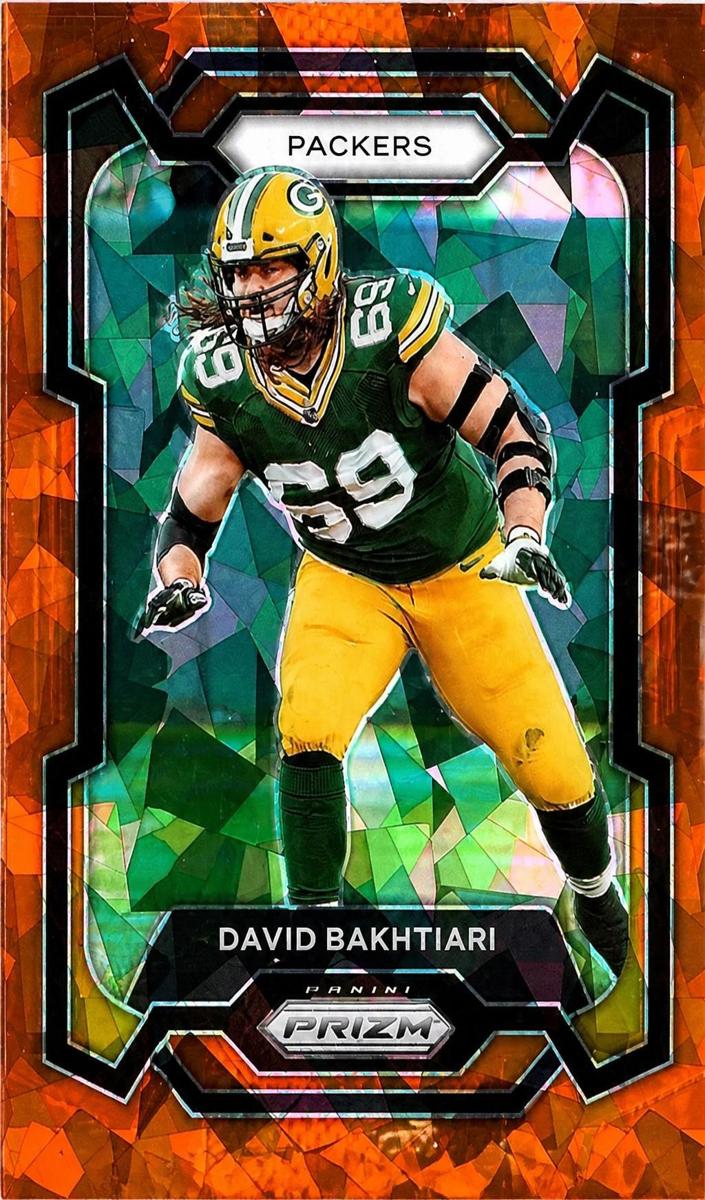 2023 Panini Prizm Football Orange Ice David Bakhtiari #108