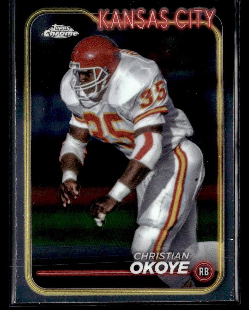 2024 Topps Chrome Football Christian Okoye #96