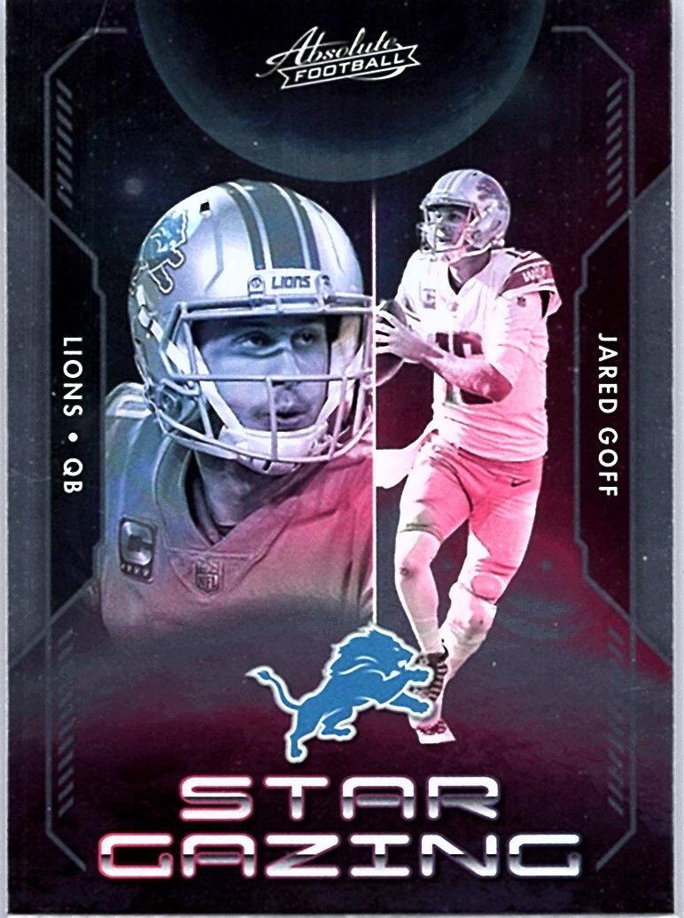 2023 Panini Absolute Football Jared Goff #SG-3 PSA 9