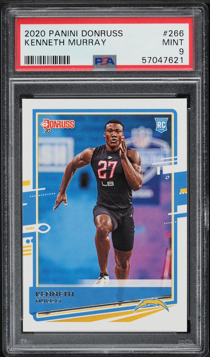 2020 Panini Donruss Football Kenneth Murray #266 PSA 9