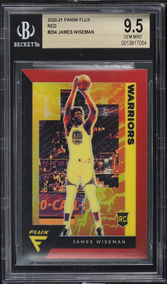 2020 Panini Flux Basketball Red James Wiseman #204 CGC 9.5