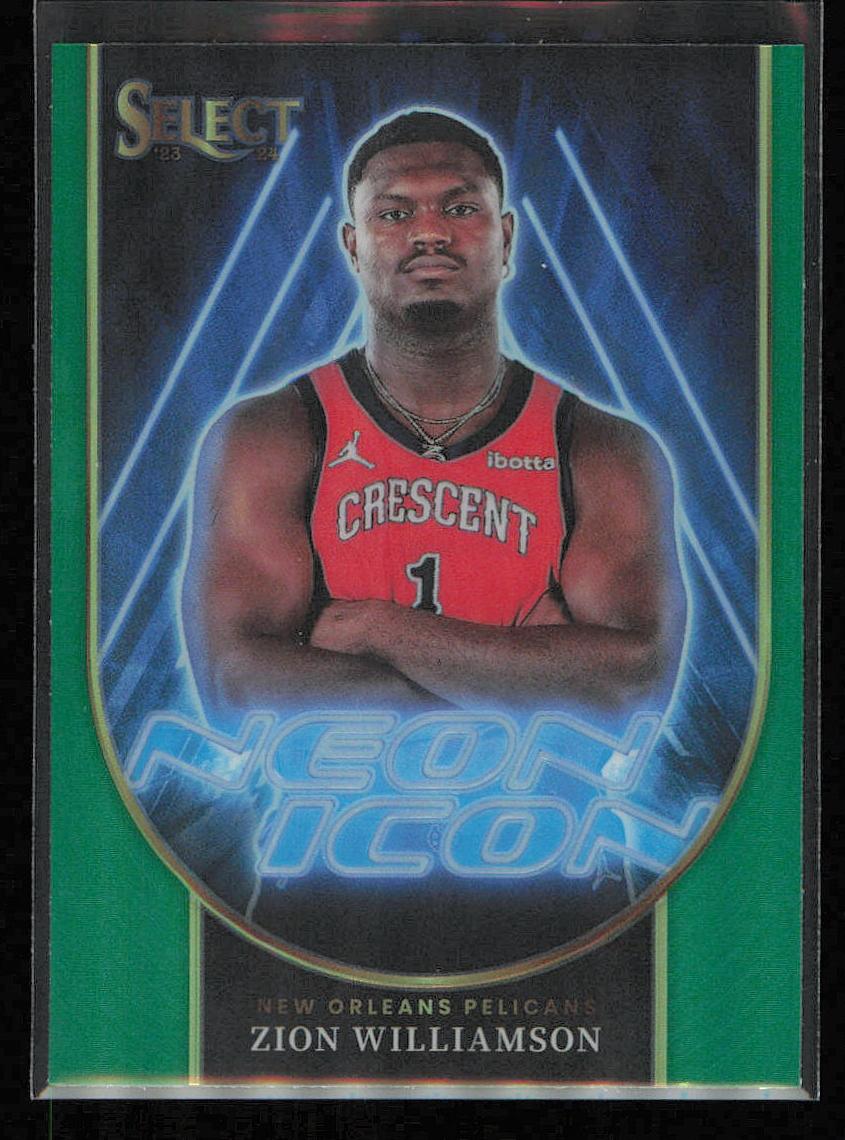 2023 Panini Select Basketball Green Zion Williamson #10