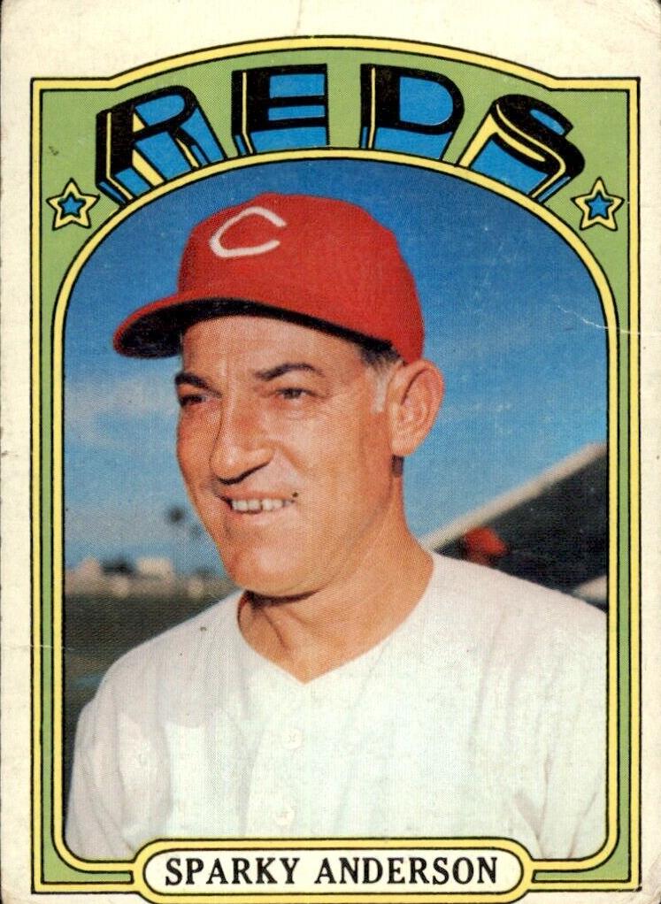 1972 Topps Baseball Sparky Anderson #358
