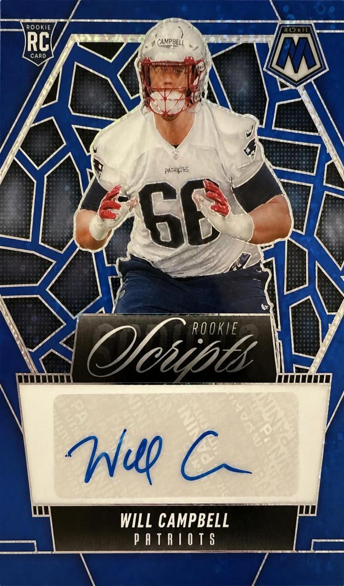 2025 Panini Mosaic Football No Huddle Blue Will Campbell #RS-WCL PSA 9