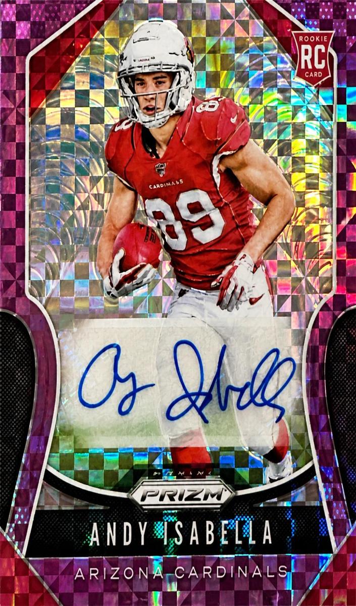 2019 Panini Prizm Football Andy Isabella #349 PSA 10