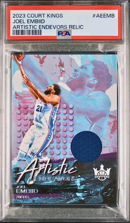 2023 Panini Court Kings Basketball Joel Embiid #AE-EMB PSA 9