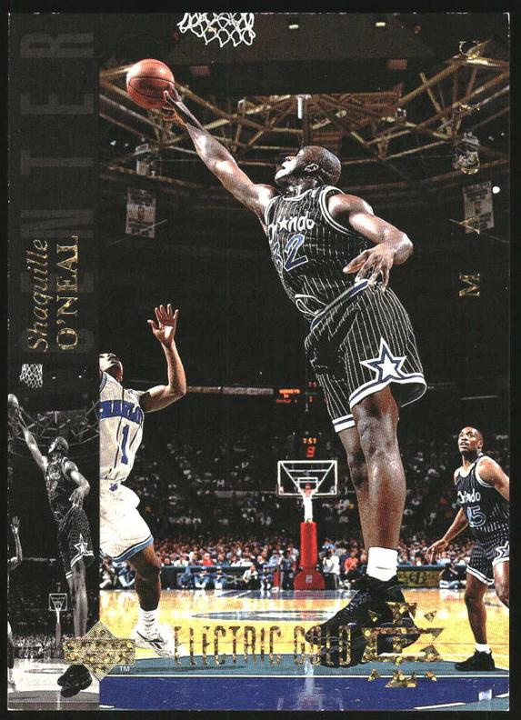 1993 Upper Deck SE Basketball Electric Court Gold Shaquille O'Neal #32