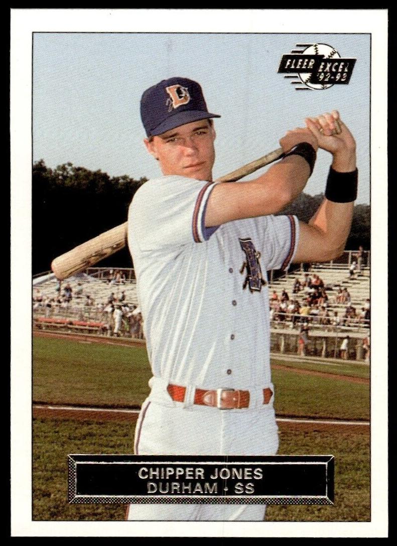 1992 Fleer Excel Baseball Chipper Jones #2 PSA 9