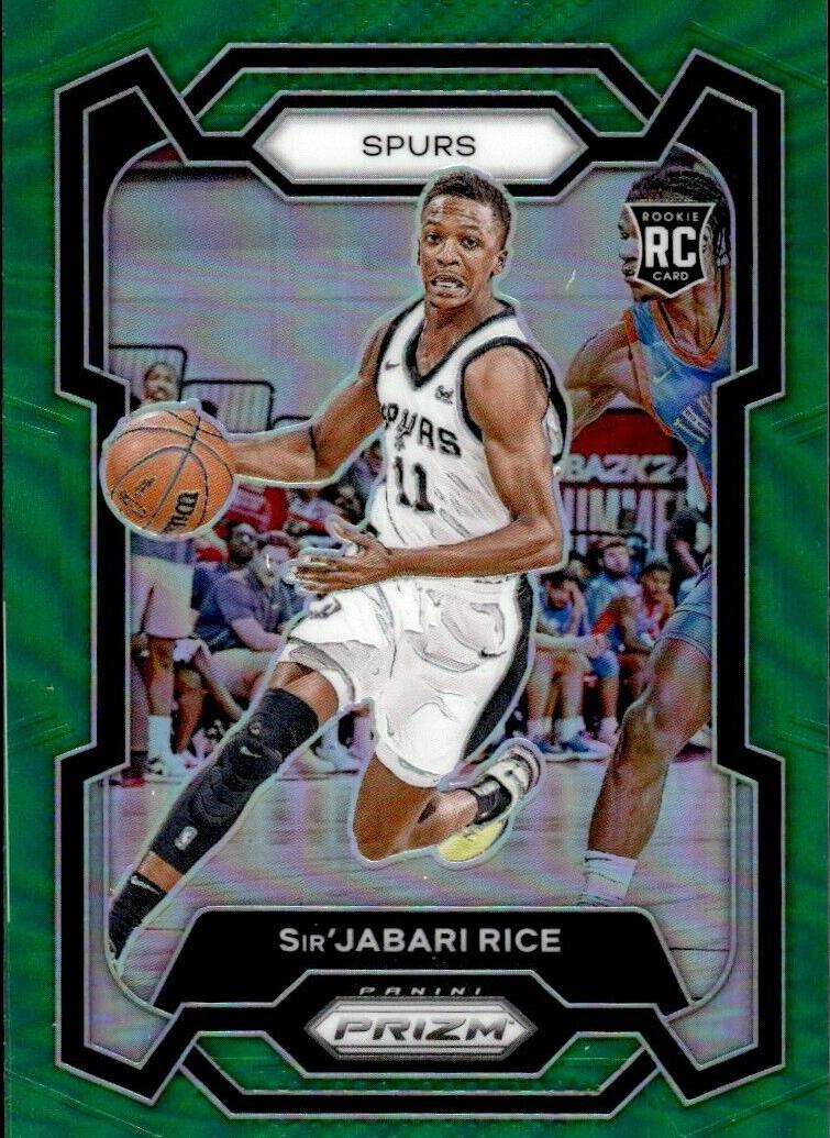 2023 Panini Prizm Basketball Green Sir'Jabari Rice #299
