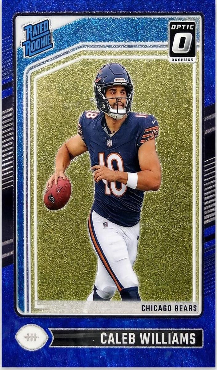 2024 Donruss Optic Football Blue Glitter Caleb Williams #201