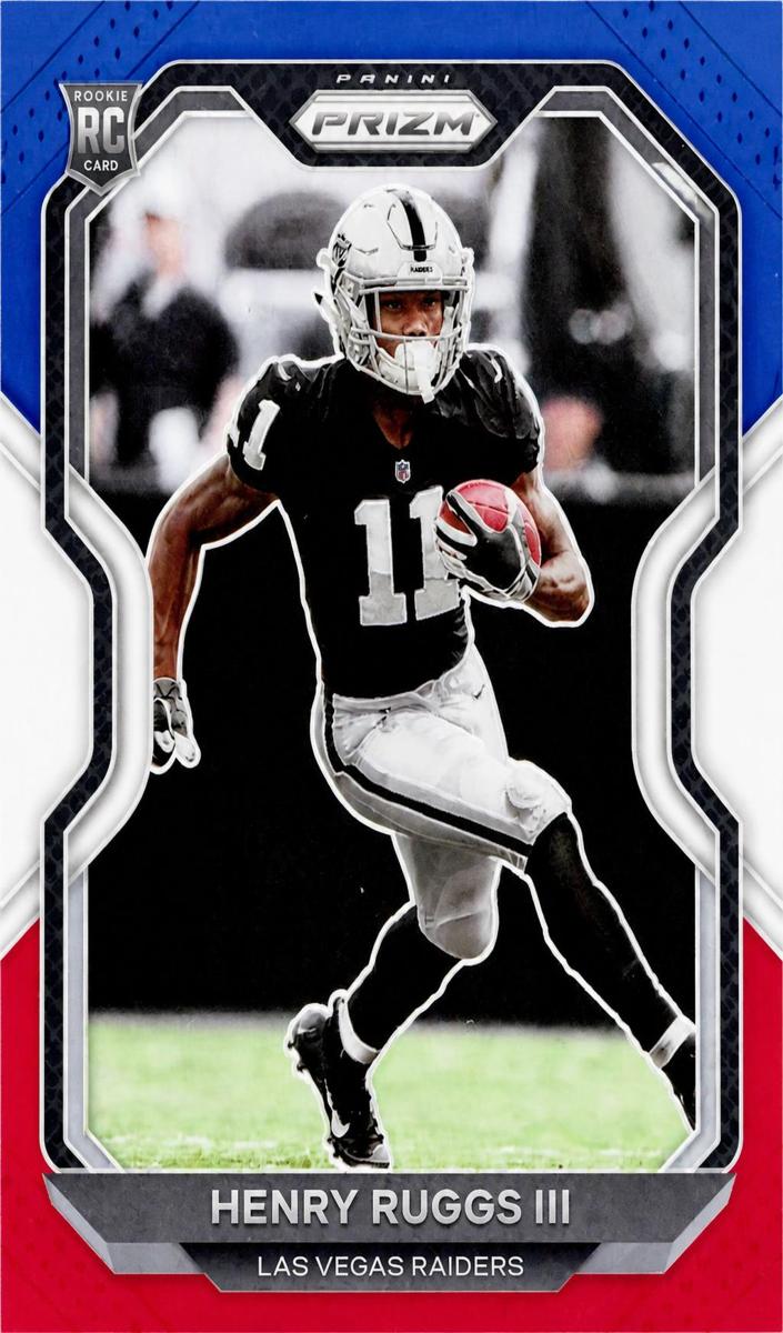 2020 Panini Prizm Football Red White and Blue Prizm Henry Ruggs III #372 PSA 9