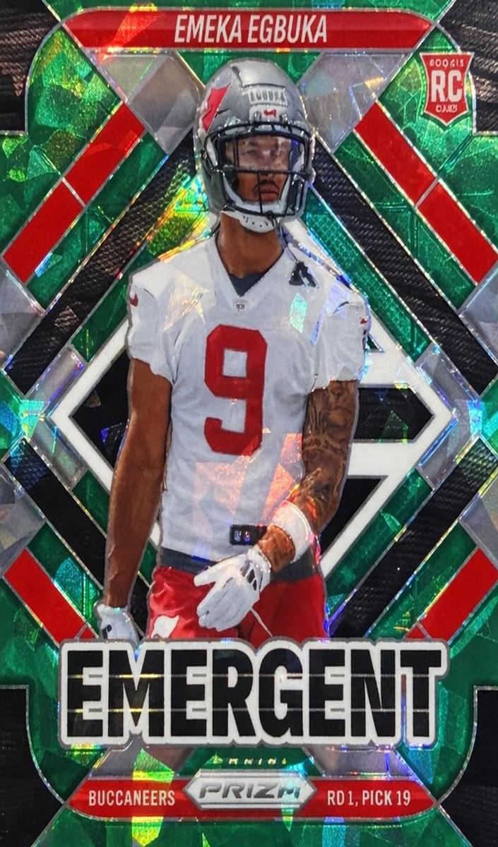 2025 Panini Prizm Football Green Emeka Egbuka #3