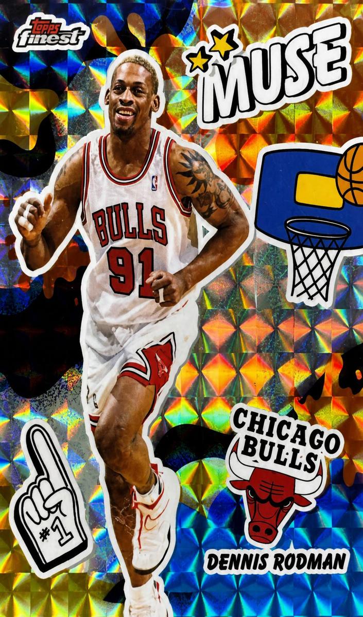 2025 Topps Finest Basketball Geometric Dennis Rodman #M-18