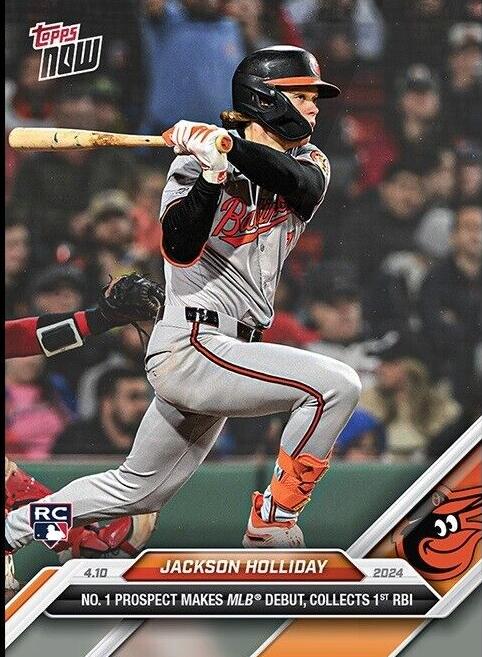 2024 Topps Now Baseball Jackson Holliday #61 PSA 9