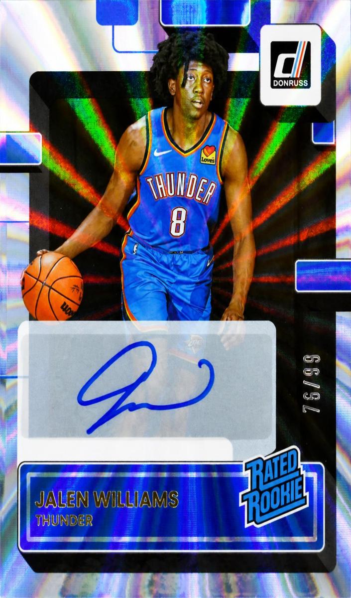 2022 Panini Donruss Basketball Holo Laser Jalen Williams #212