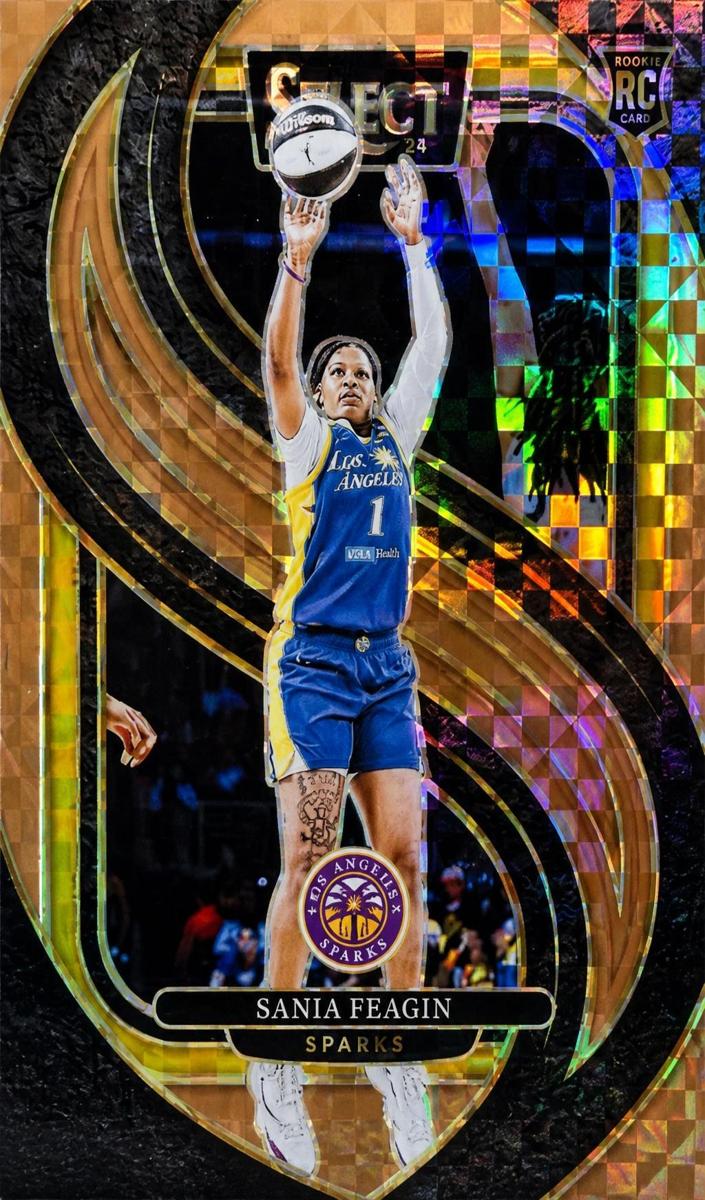 2025 Panini Select WNBA Basketball Bronze Checker Sania Feagin #130