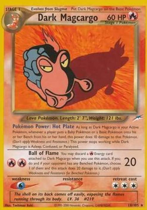 2002 Pokemon Neo Destiny Dark Magcargo #18 PSA 10