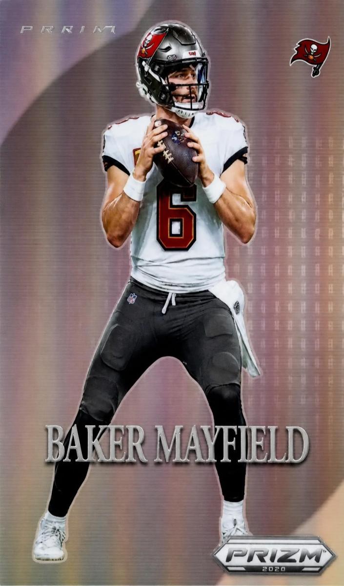 2024 Panini Prizm Deca Football Silver Baker Mayfield #13