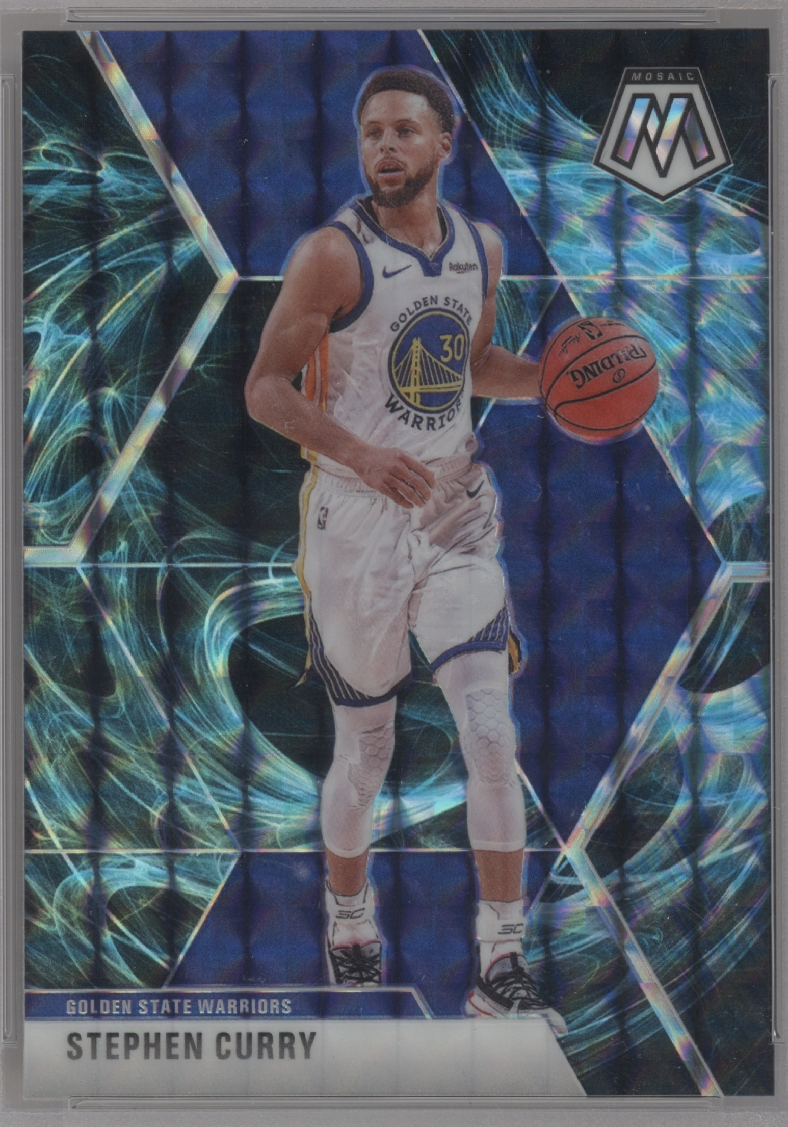 2019 Panini Mosaic Basketball Genesis Stephen Curry #70 PSA 9