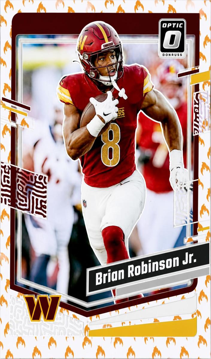 2023 Donruss Optic Football Fire Brian Robinson Jr. #195