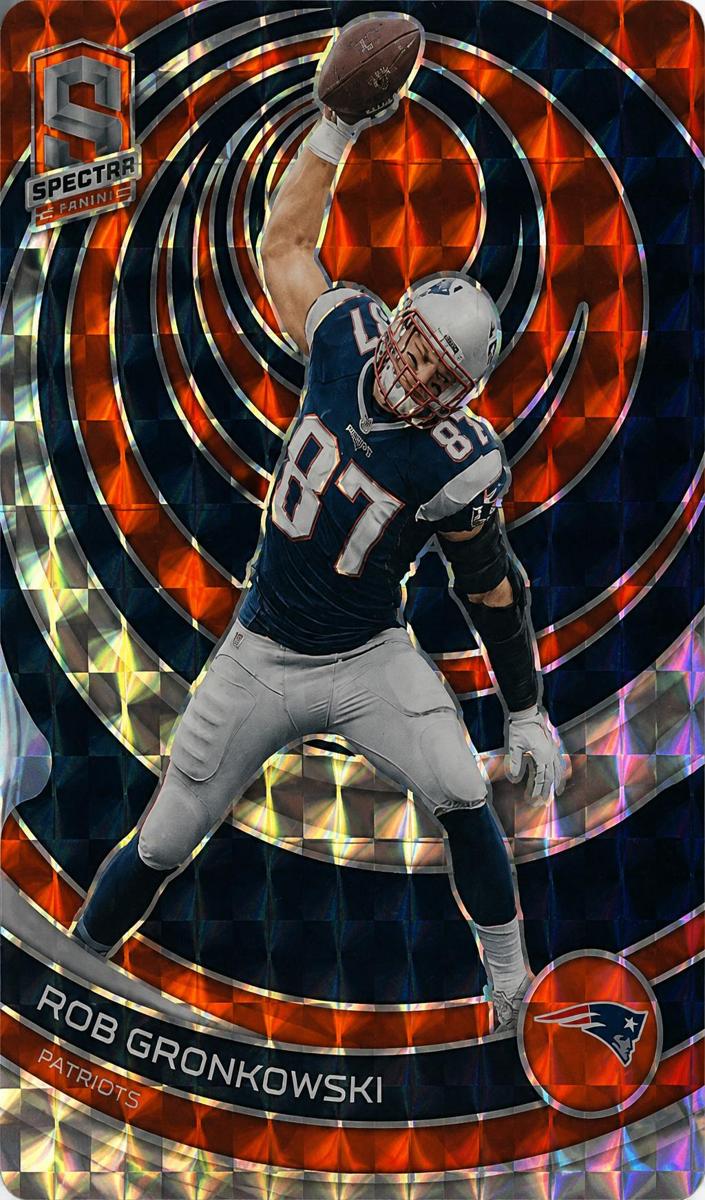 2023 Panini Spectra Football Neon Orange Die Cut Rob Gronkowski #66 PSA 10
