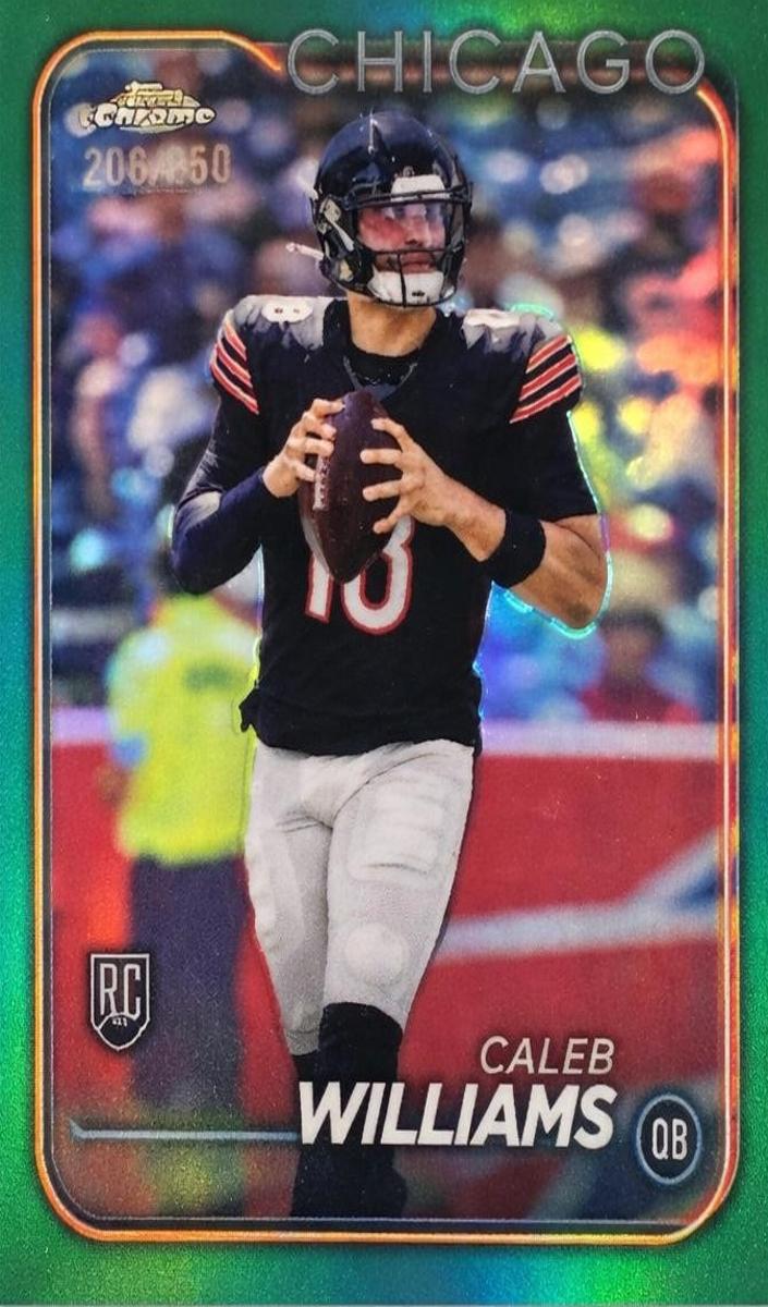 2024 Topps Chrome Football Teal Refractor Caleb Williams #202