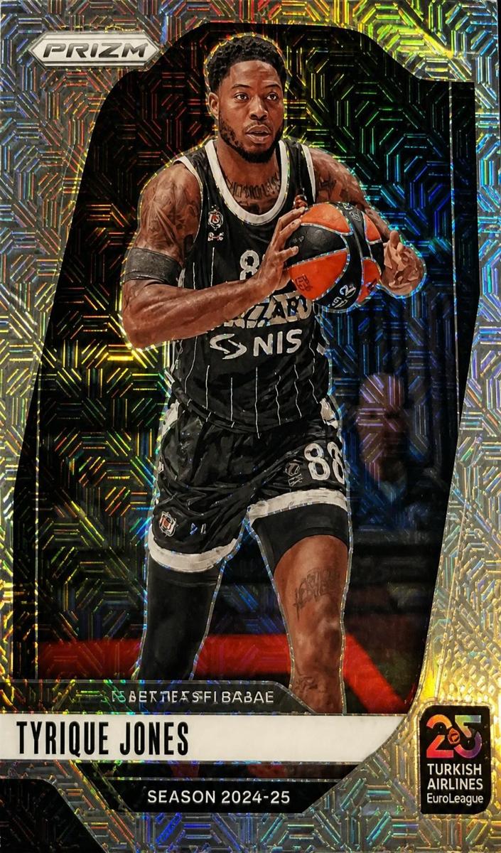 2024 Panini Prizm Turkish Airlines EuroLeague Basketball Mojo Tyrique Jones #90