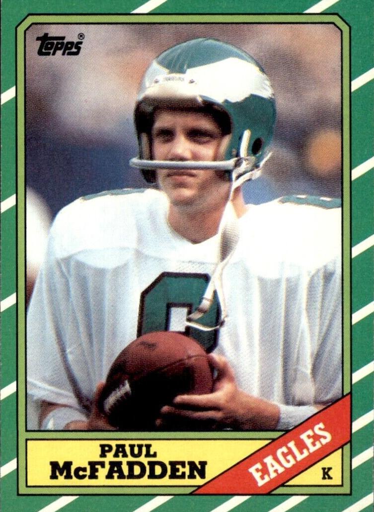 1986 Topps Football Paul McFadden #274 PSA 8.5