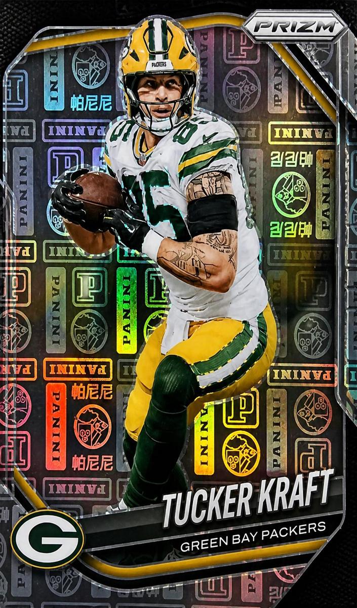 2025 Panini Prizm Football Panini Logo Tucker Kraft #127