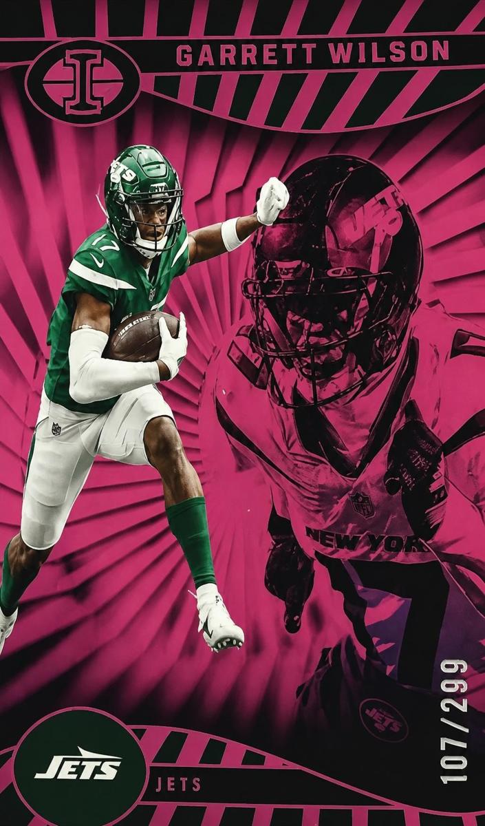 2024 Panini Illusions Football Pink Trophy Collection Garrett Wilson #69