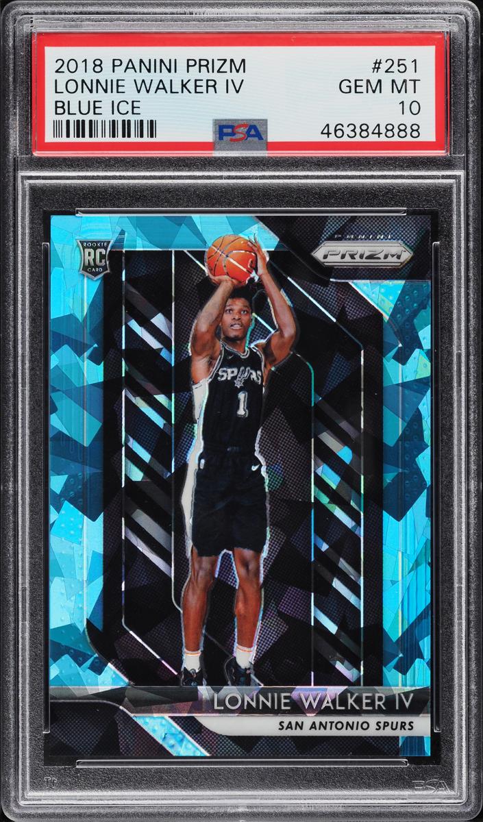 2018 Panini Prizm Basketball Blue Ice Lonnie Walker IV #251