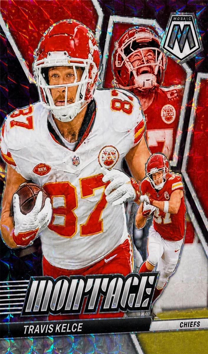 2024 Panini Mosaic Football Mosaic Purple Travis Kelce #12
