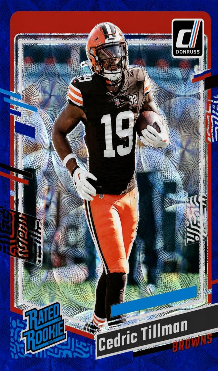 2023 Donruss Optic Football Blue Scope Cedric Tillman #224