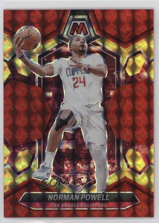 2023 Panini Mosaic Basketball Choice Fusion Red and Yellow Norman Powell #138