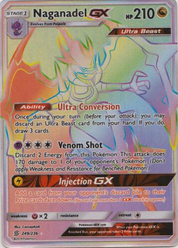 2019 Pokemon Sun & Moon Unified Minds Naganadel #249 PSA 9