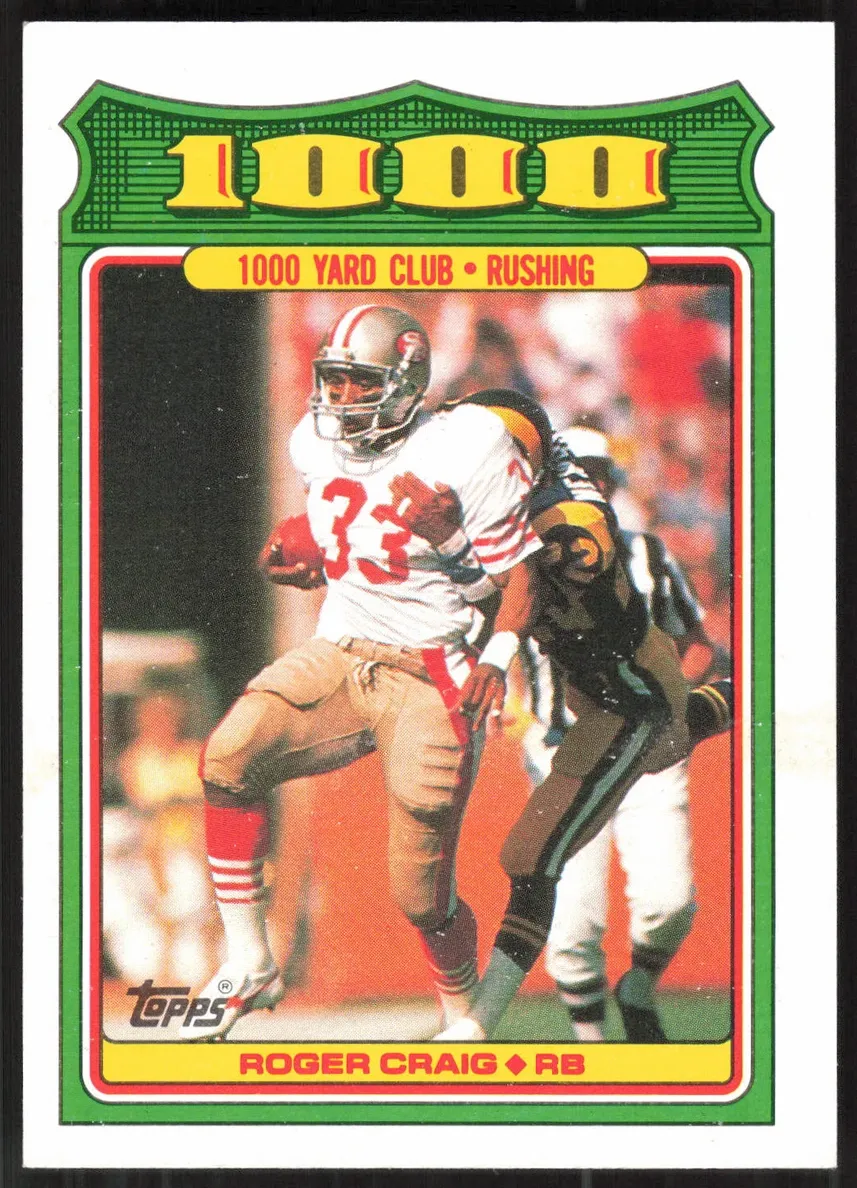 1988 Topps Football Roger Craig #19