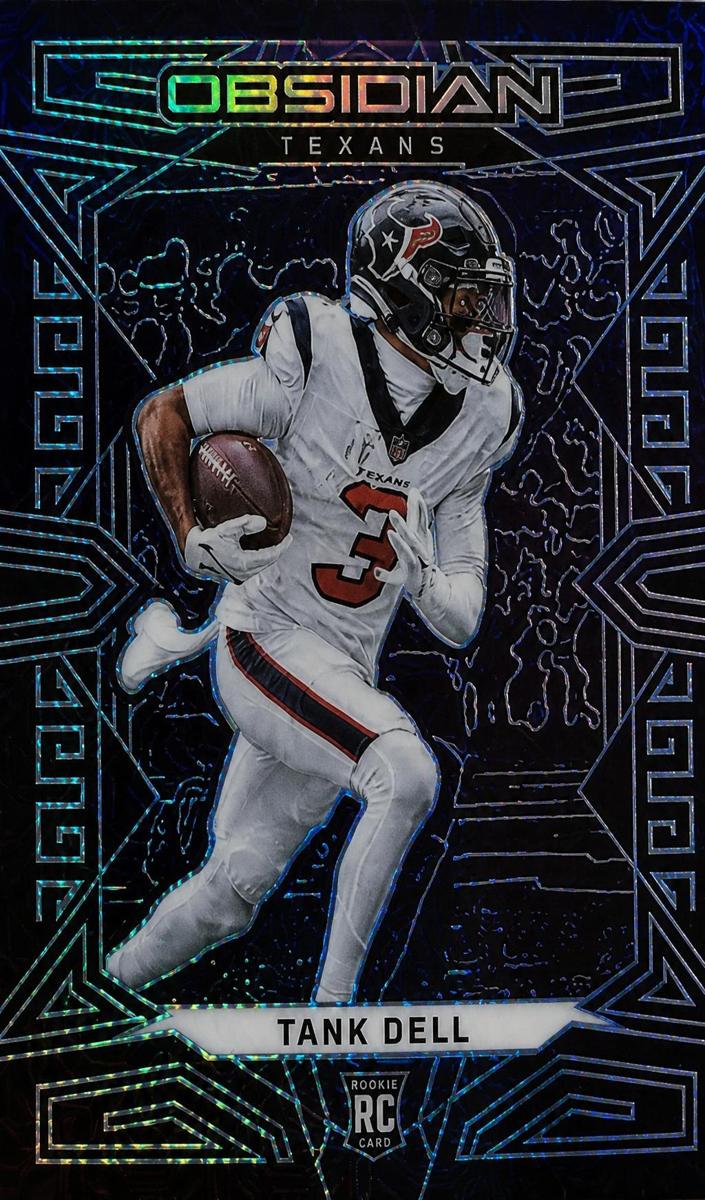 2023 Panini Obsidian Football Electric Etch Deep Sea Mojo Tank Dell #142 PSA 10