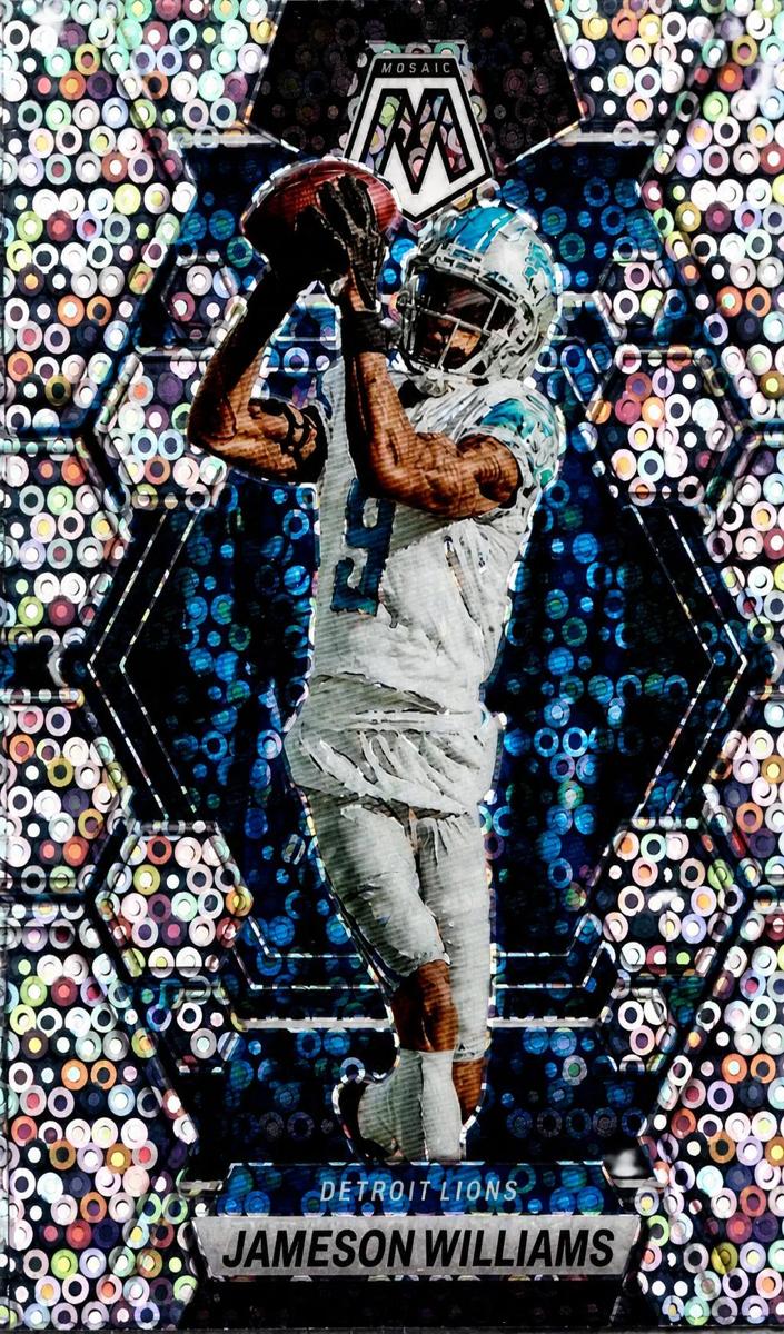 2023 Panini Mosaic Football No Huddle Silver Jameson Williams #187