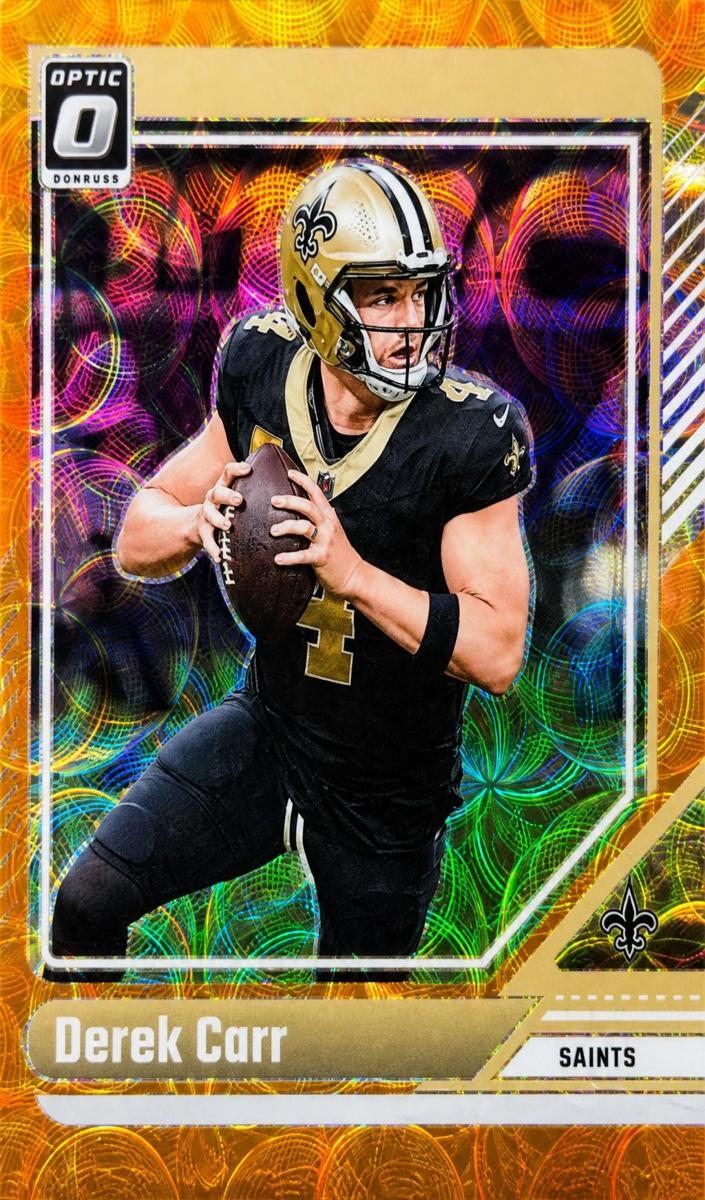 2024 Donruss Optic Football Orange Scope Derek Carr #139