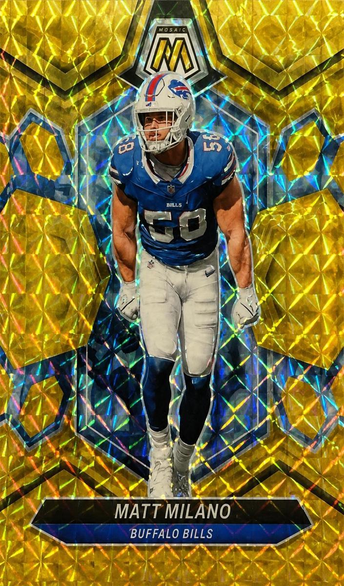 2024 Panini Mosaic Football Gold Matt Milano #27