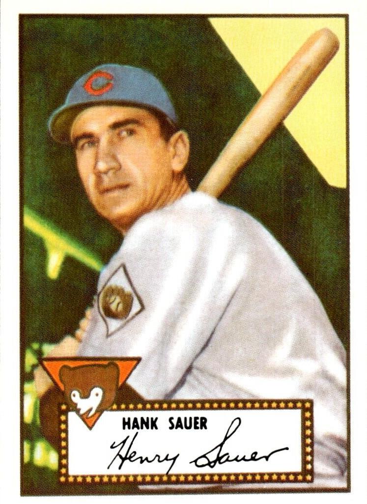 1952 Topps Baseball Hank Sauer #35 PSA 6