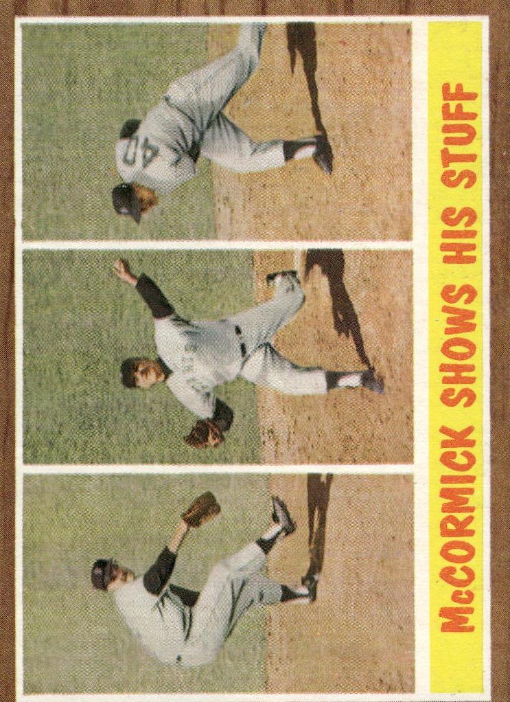 1962 Topps Baseball McCormick Shows His Stuff #319