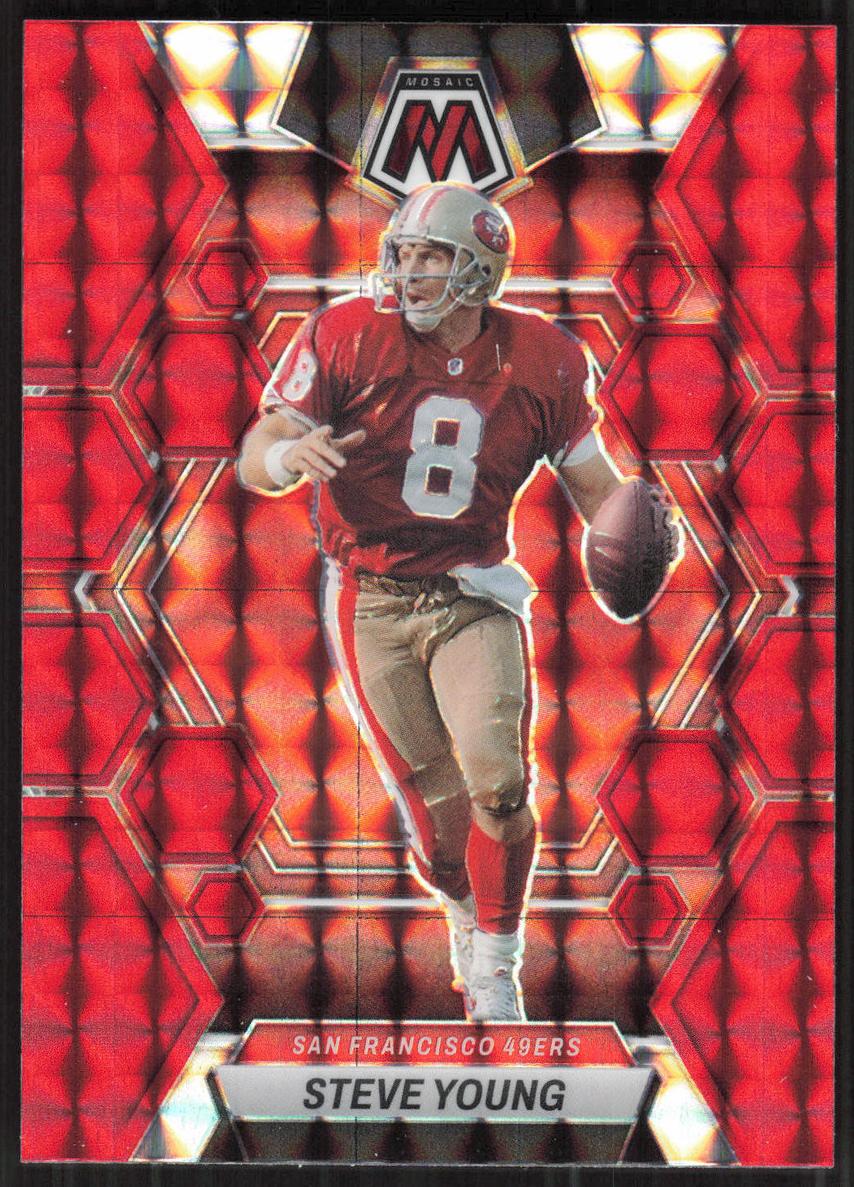 2023 Panini Mosaic Football Red Steve Young #218 PSA 9