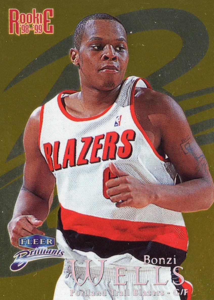 1998 Fleer Brilliants Basketball Gold Bonzi Wells #111