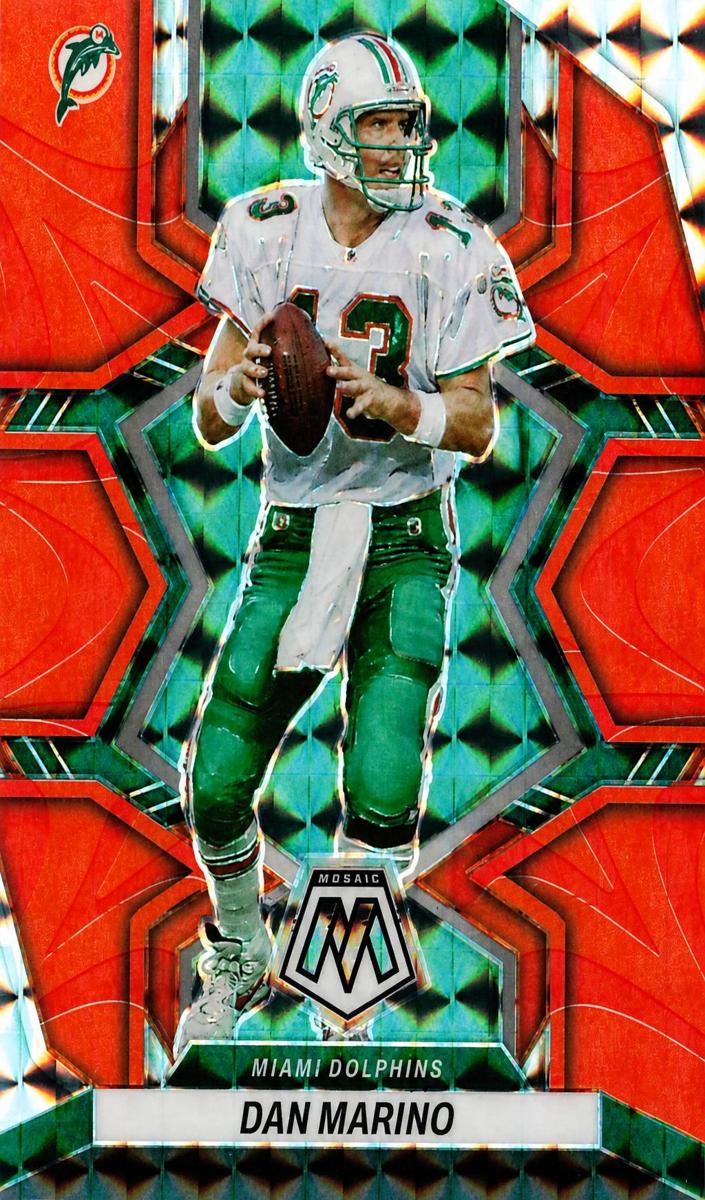 2022 Panini Mosaic Football Reactive Orange Dan Marino #126