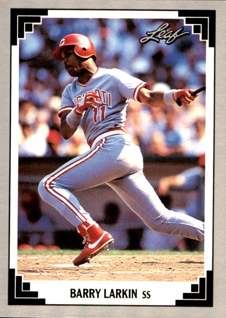 1991 Leaf Baseball Barry Larkin #168